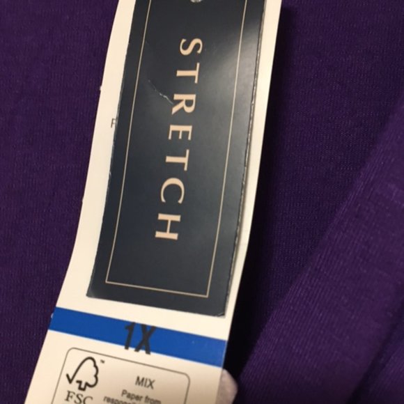 Jones New York Signature Woman Purple Top, NWT, 1X - Picture 8 of 12